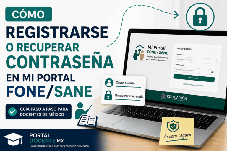 recuperar contraseña en Mi Portal FONESANE